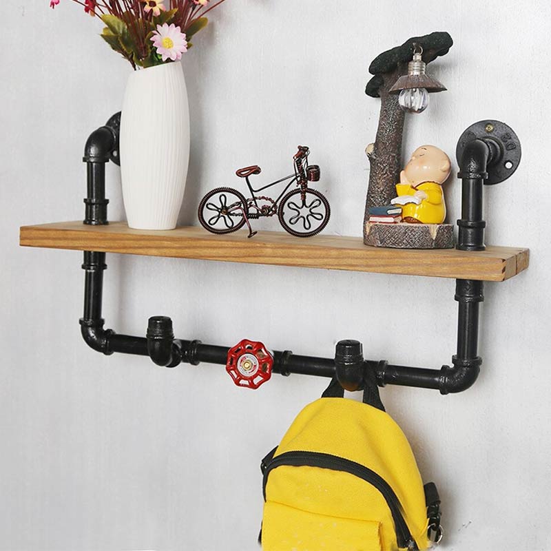 Étagère Porte Manteau Industriel en Métal
