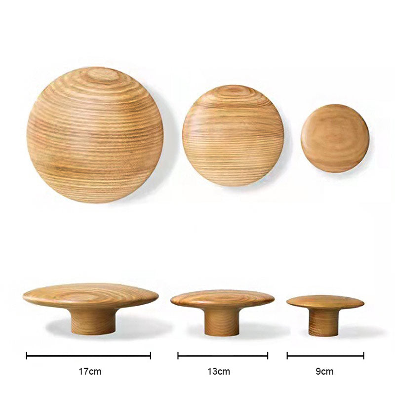 Patère Ronde en Bois (5 Pièces)