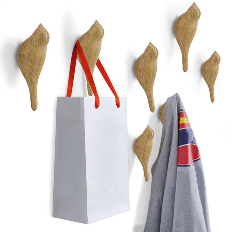 patère oiseau bois (2. 4 Ou 6 Pièces)