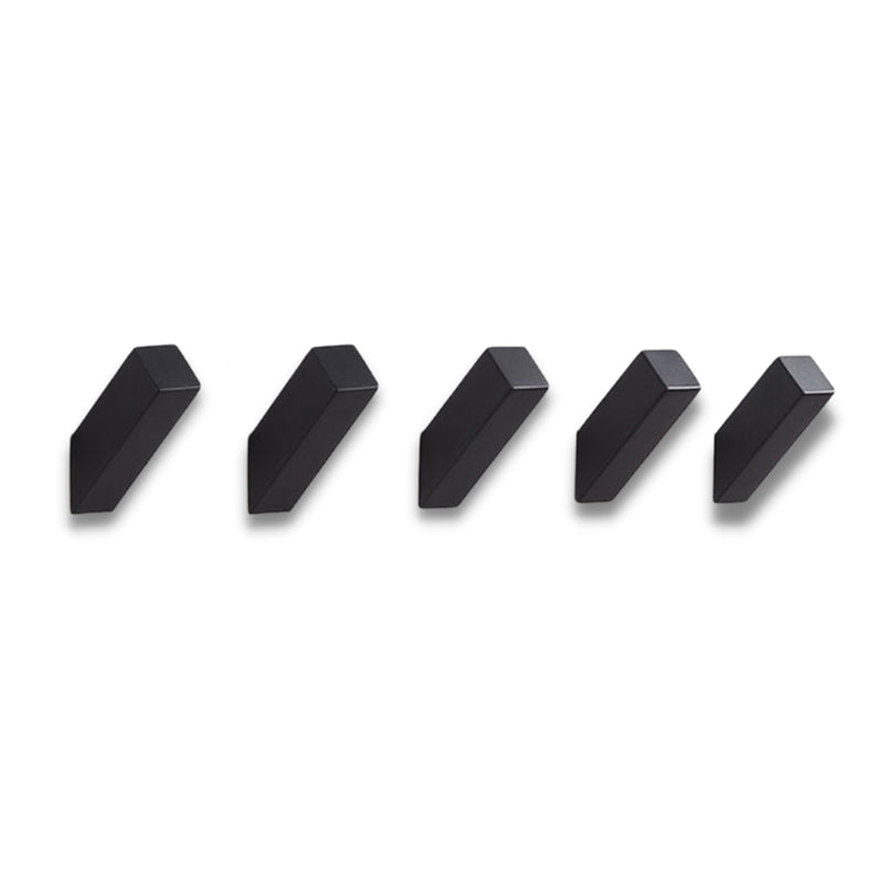 Patère Salle de Bain Noire (5 Pièces)
