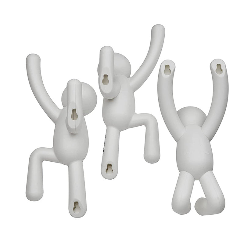 Patère Blanche Buddy Hooks (3 pièces)