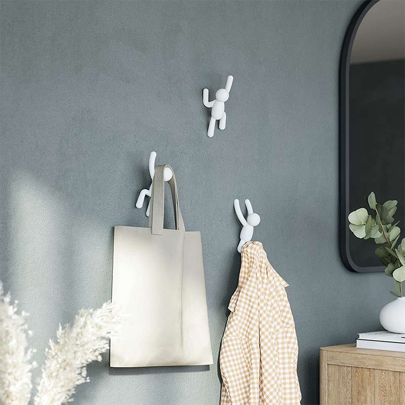 Patère Blanche Buddy Hooks (3 pièces)