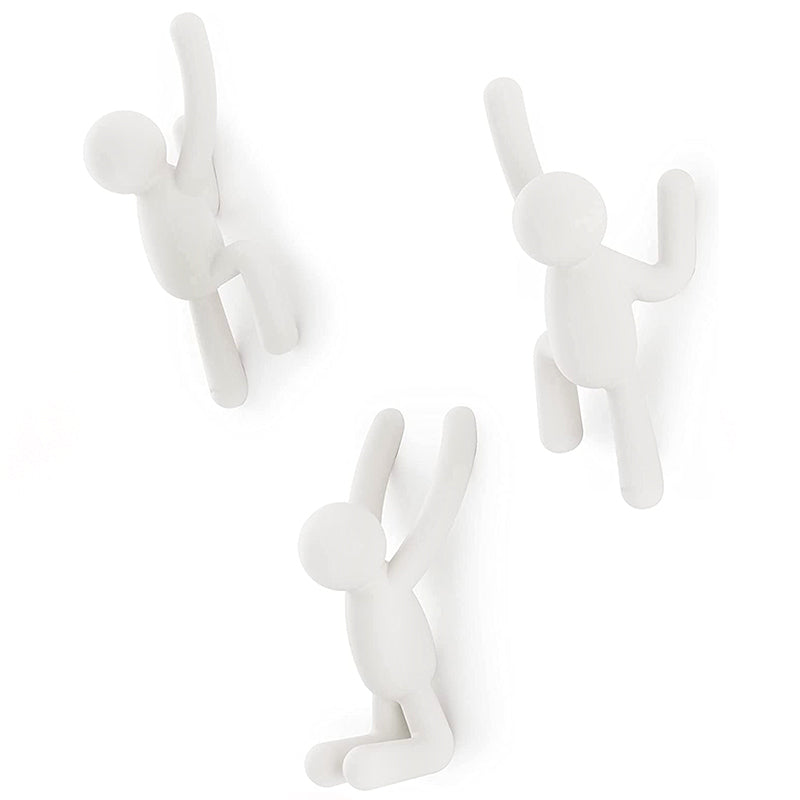Patère Blanche Buddy Hooks (3 pièces)