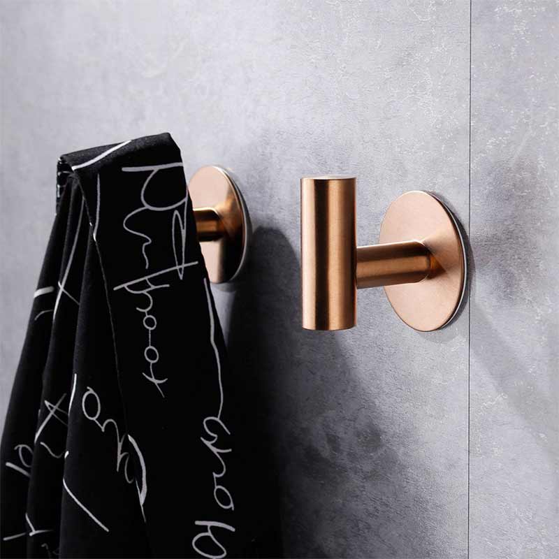 Patère chrome salle de bain (4 Pièces)