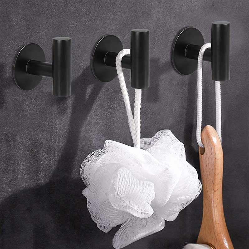 Patère chrome salle de bain (4 Pièces)