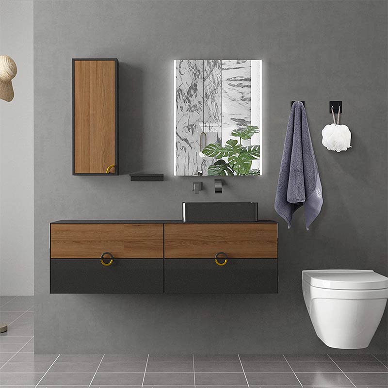patère noire salle de bain (4 Pièces)