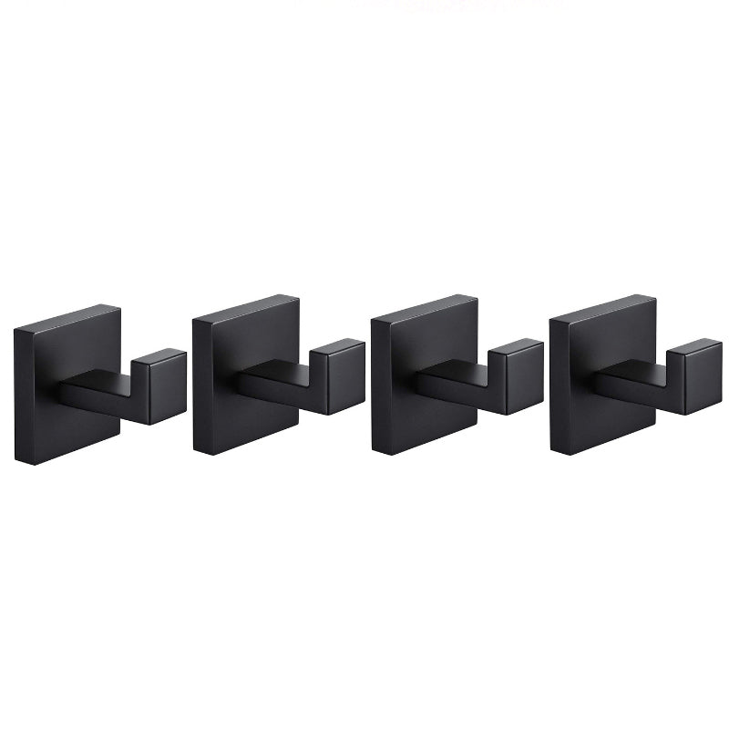 patère noire salle de bain (4 Pièces)