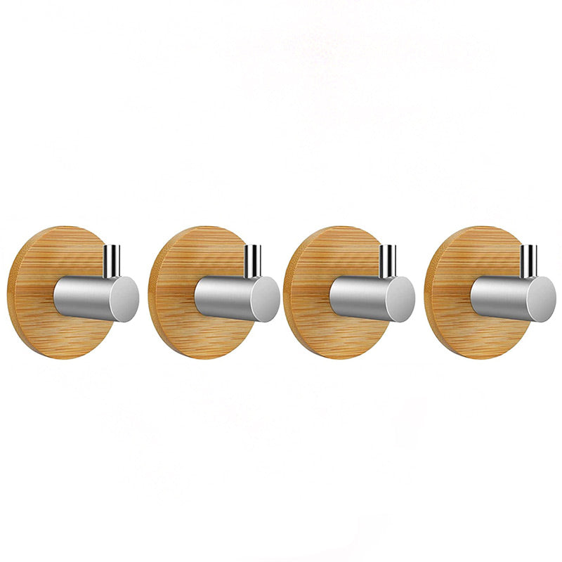 Patère salle de bain bois (4 Pièces)