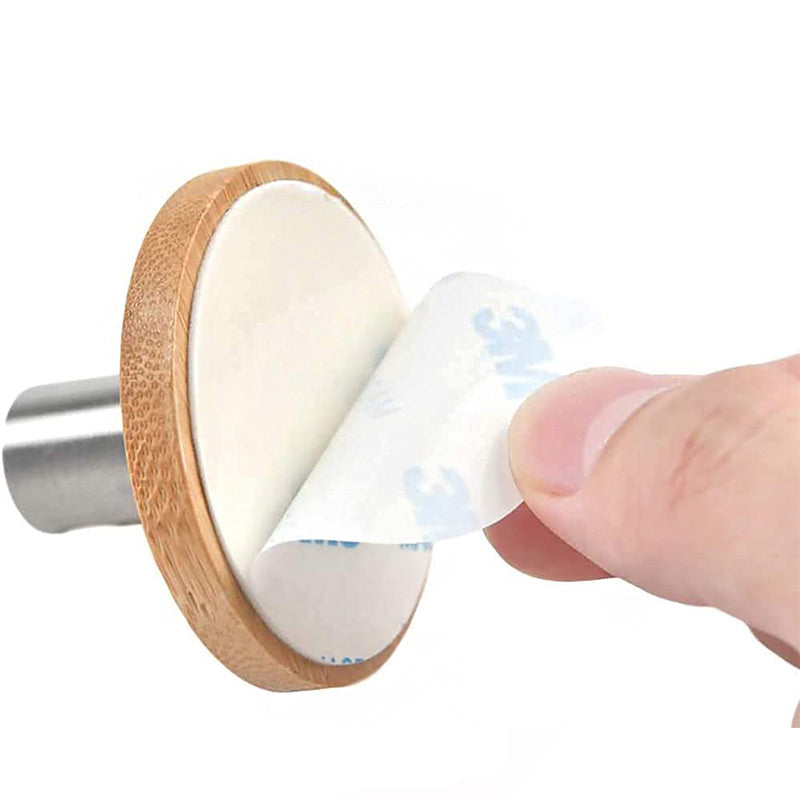 Patère salle de bain bois (4 Pièces)