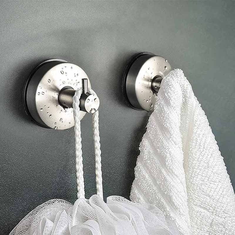patère inox salle de bain (2 Pièces)