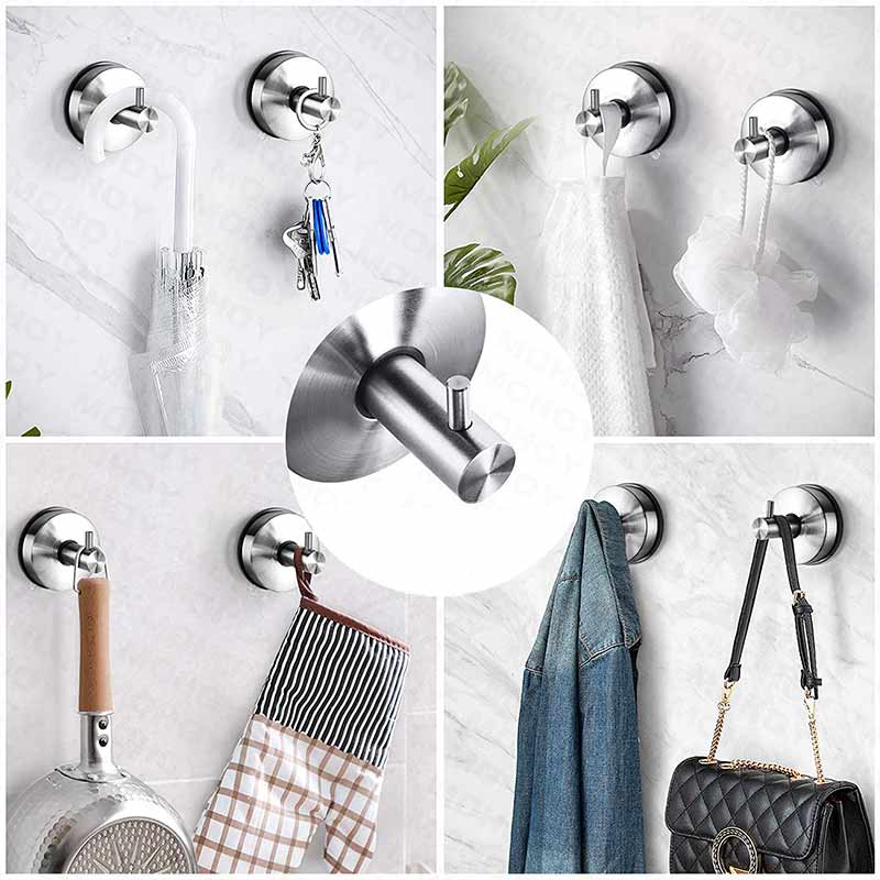 patère inox salle de bain (2 Pièces)