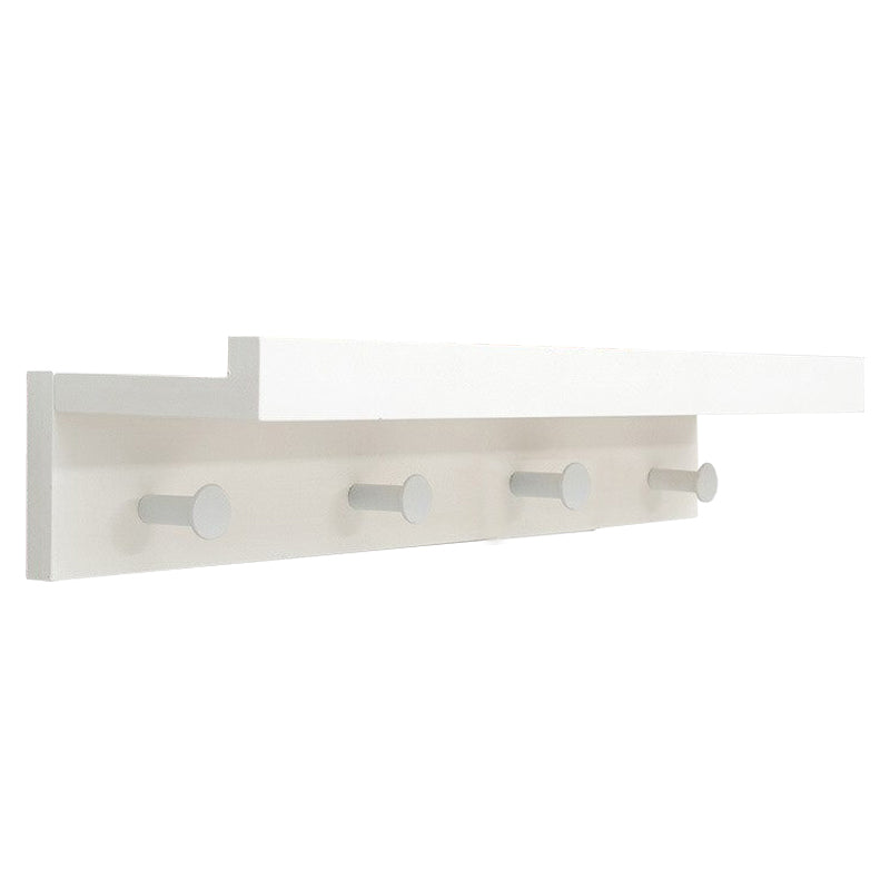 Étagère porte manteau bois blanc