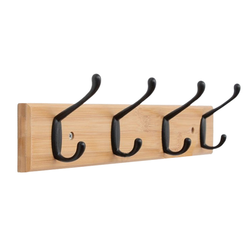 Porte manteau mural bois 3 crochets