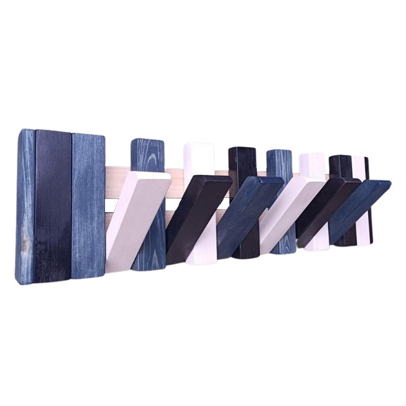 Porte manteau bois coloré rétractable