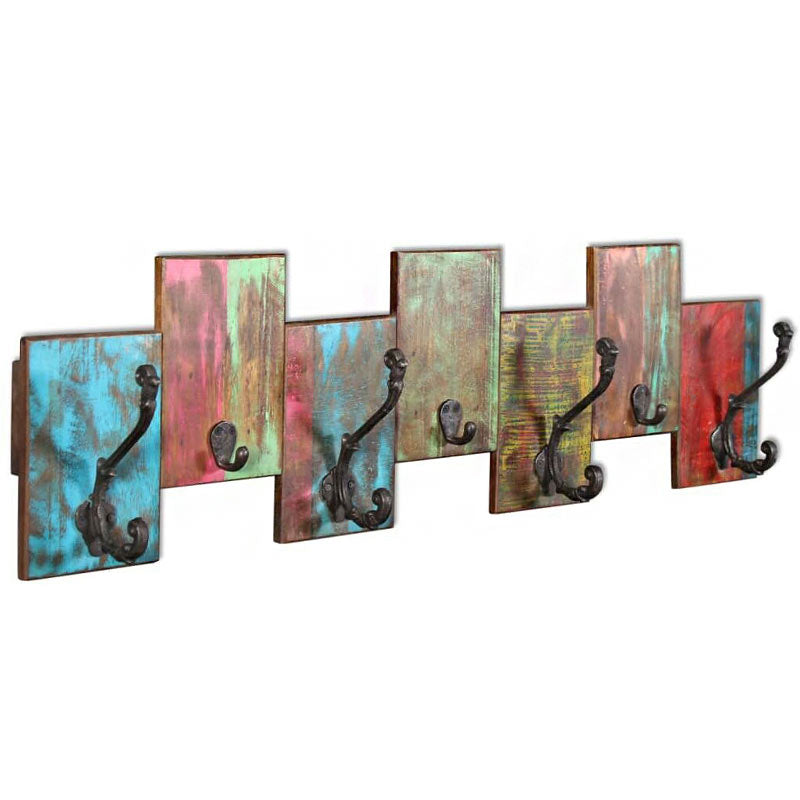 Porte manteau multicolore mural