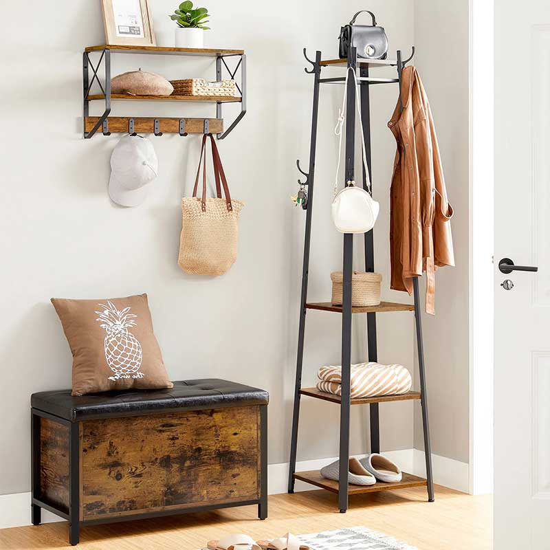 Porte manteau sur pied style industriel