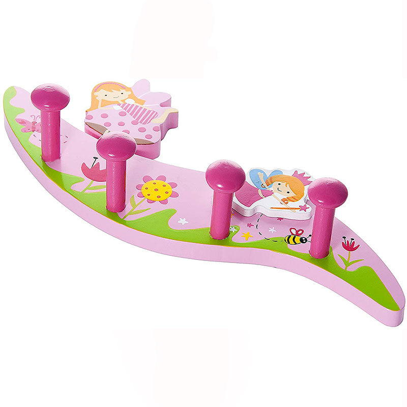 Porte manteau bebe fille rose