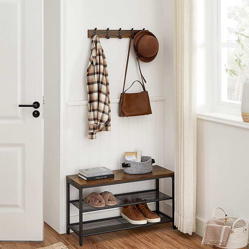 Porte Manteau Industriel Bois et Métal
