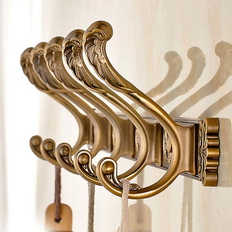 Porte manteau laiton doré