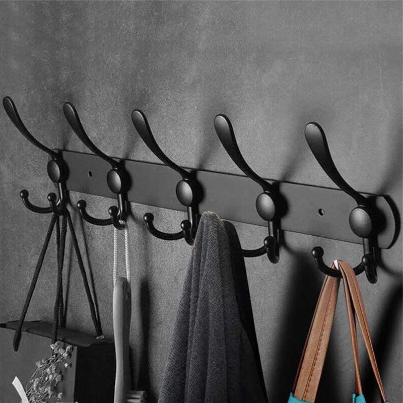 Porte manteau mural industriel noir