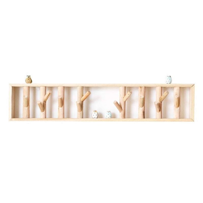 Porte manteau mural en bambou