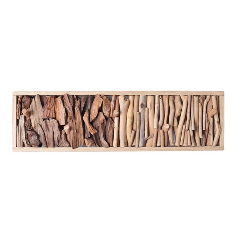 Porte manteau mural en bois flotté