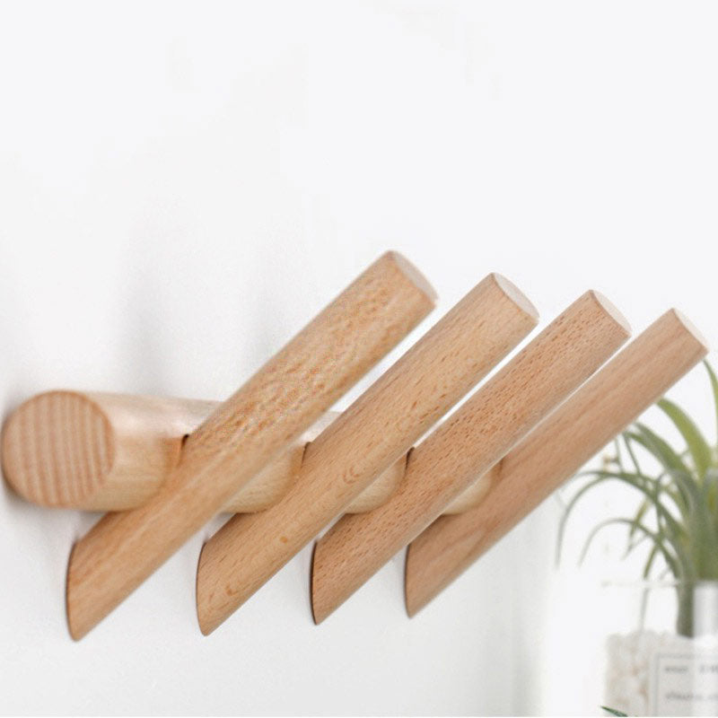 Porte Manteau Mural Bois Scandinave