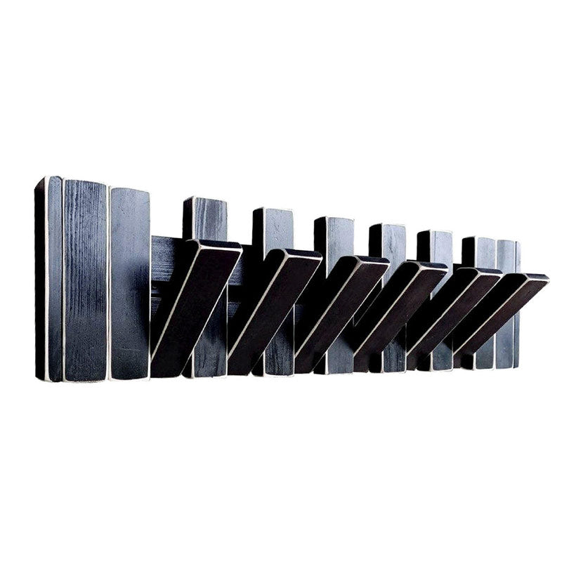 Porte Manteau Mural Rétractable Noir