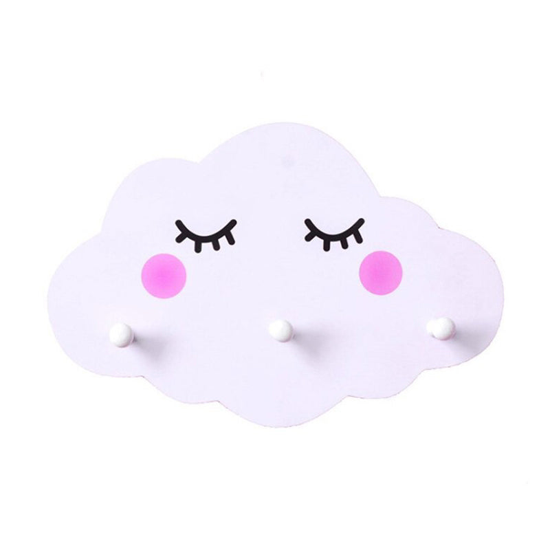 Porte Manteau Mural Nuage Blanc