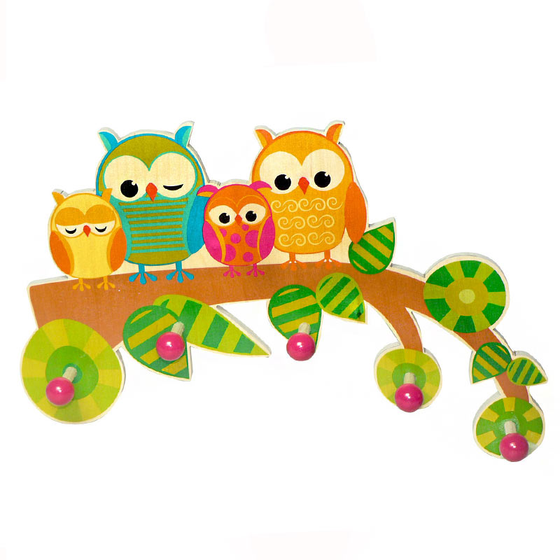 Porte manteau maternelle hibou