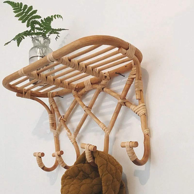 Porte manteau en rotin