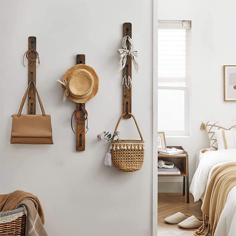 Porte manteau vertical bois