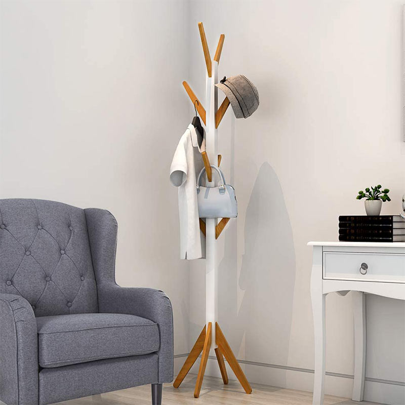 Porte manteau sur pied blanc design