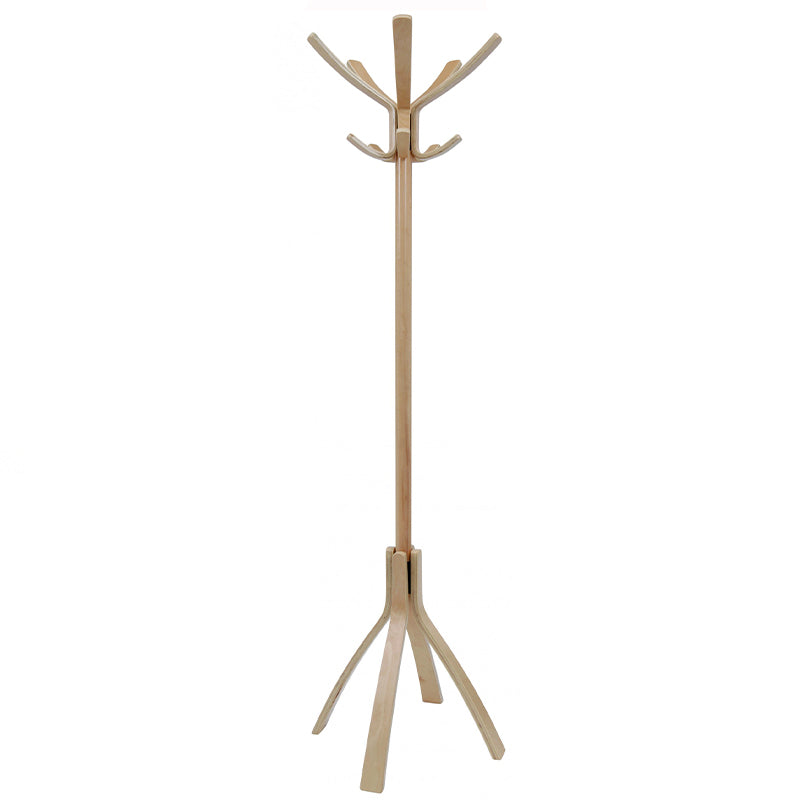 Porte manteau décortif blanc sur pied