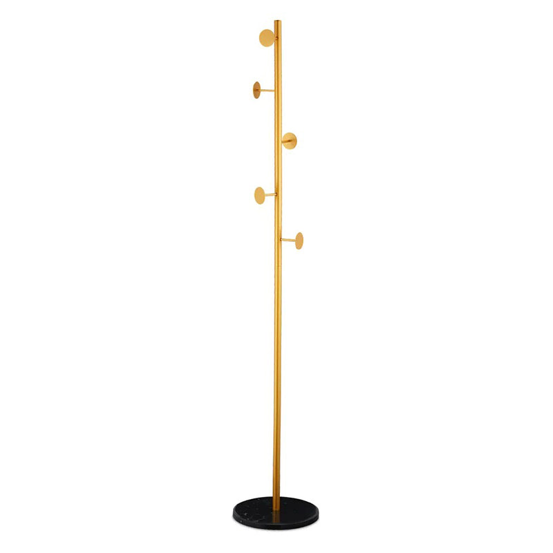 Porte manteau doré sur pied