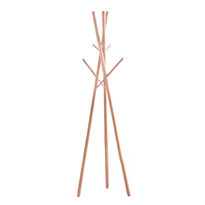 Porte manteau sur pied bois naturel