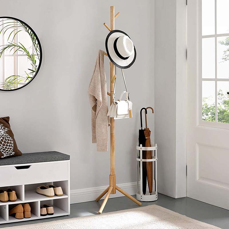 Porte manteau sur pied bambou