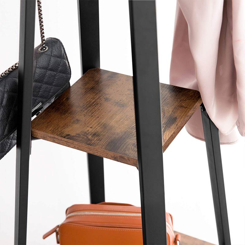 Porte manteau sur pied noir design