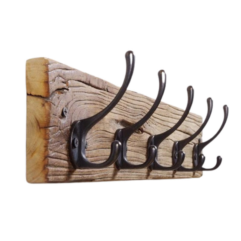 Porte manteau mural bois vintage