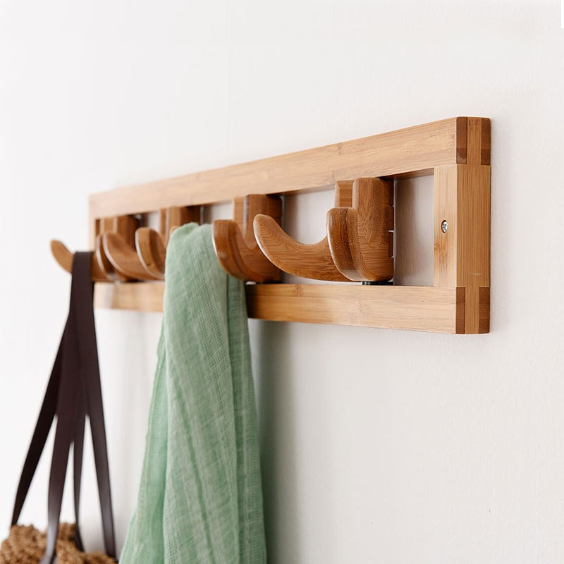 Porte manteau mural bois original