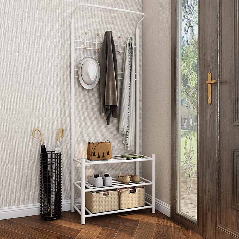 Porte manteau vestiaire blanc