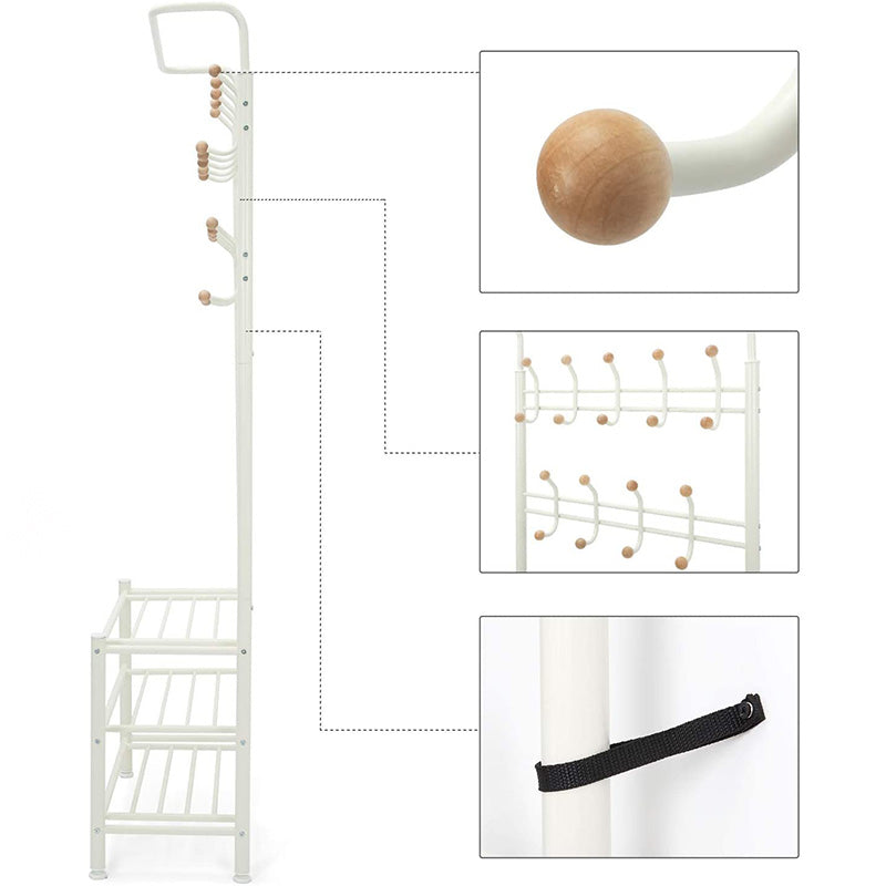 Porte manteau vestiaire blanc